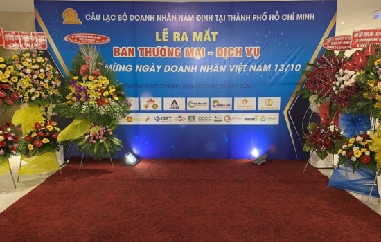  HVBA Tham Dự Lễ Ra Mắt Ban Thương Mại Dịch Vụ CLB Doanh Nhân Nam Định Tại TP HCM