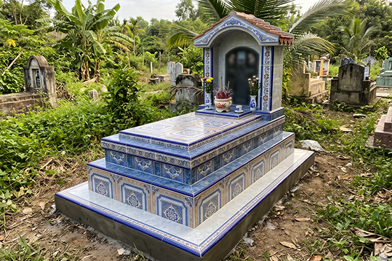 Gạch - xi măng trong xây dựng mộ phần