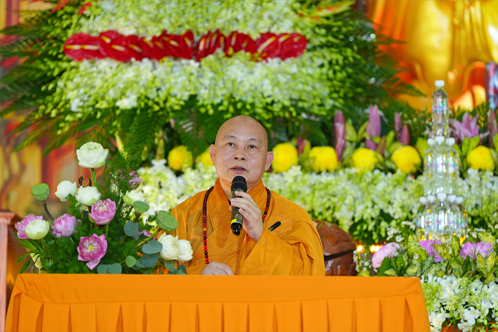 Thượng tọa Thích Thanh Phong tham dự Vu Lan 2026 tại Hoa Viên Bình An