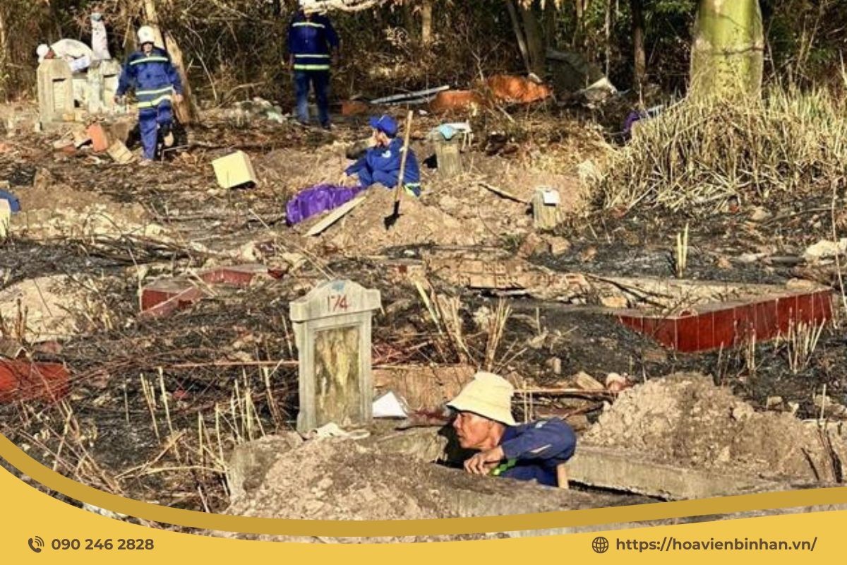 Việc bốc mộ là bày tỏ tấm lòng thành kính cho người quá cố, mang họ đến ngôi nhà mới khang trang hơn